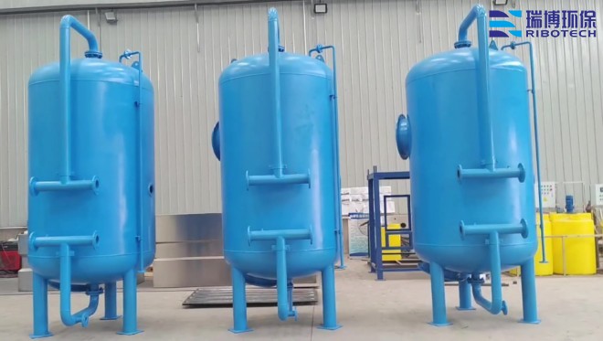 工业再生水_自清洗_多介质_纤维过滤器厂家加工现场图 工业再生水_自清洗_多介质_纤维过滤器厂家加工现场图